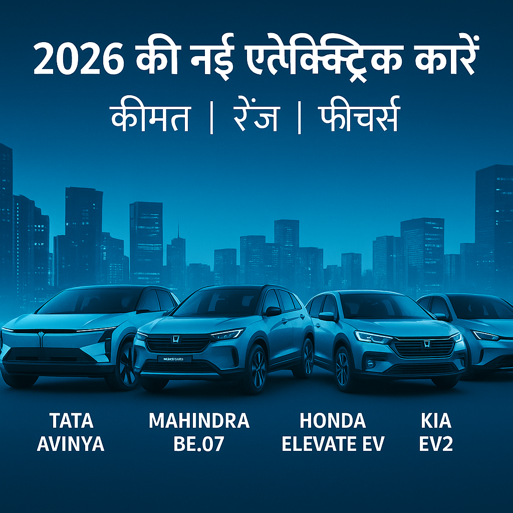 Upcoming EV Cars India 2026